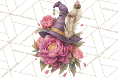 Witch Hat Floral Tattoo PNG Clipart Full Color Digital Art Product Image 5