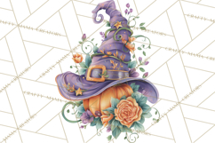 Witch Hat Floral Tattoo PNG Clipart Full Color Digital Art Product Image 2