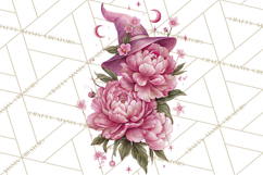 Witch Hat Floral Tattoo PNG Clipart Full Color Digital Art Product Image 4