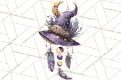 Witch Hat Floral Tattoo PNG Clipart Full Color Digital Art Product Image 5