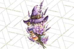 Witch Hat Floral Tattoo PNG Clipart Full Color Digital Art Product Image 4