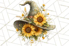 Witch Hat Floral Tattoo PNG Clipart Full Color Digital Art Product Image 3