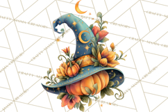 Witch Hat Floral Tattoo PNG Clipart Full Color Digital Art Product Image 2