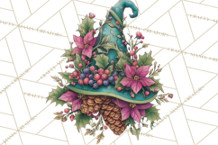 Witch Hat Floral Tattoo PNG Clipart Full Color Digital Art Product Image 4
