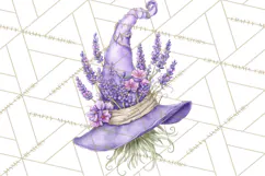 Witch Hat Floral Tattoo PNG Clipart Full Color Digital Art Product Image 5