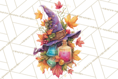 Witch Hat Floral Tattoo PNG Clipart Full Color Digital Art Product Image 4
