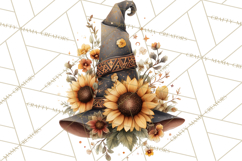 Witch Hat Floral Tattoo PNG Clipart Full Color Digital Art Product Image 5