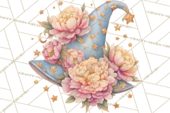 Witch Hat Floral Tattoo PNG Clipart Full Color Digital Art Product Image 2
