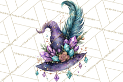 Witch Hat Floral Tattoo PNG Clipart Full Color Digital Art Product Image 3
