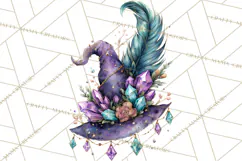 Witch Hat Floral Tattoo PNG Clipart Full Color Digital Art Product Image 3