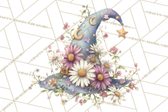 Witch Hat Floral Tattoo PNG Clipart Full Color Digital Art Product Image 4
