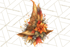 Witch Hat Floral Tattoo PNG Clipart Full Color Digital Art Product Image 5