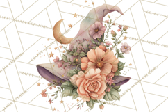 Witch Hat Floral Tattoo PNG Clipart Full Color Digital Art Product Image 4