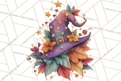 Witch Hat Floral Tattoo PNG Clipart Full Color Digital Art Product Image 3