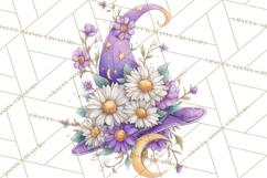 Witch Hat Floral Tattoo PNG Clipart Full Color Digital Art Product Image 4