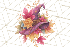 Witch Hat Floral Tattoo PNG Clipart Full Color Digital Art Product Image 5
