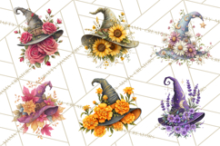 Witch Hat Floral Tattoo PNG Clipart Full Color Digital Art Product Image 2