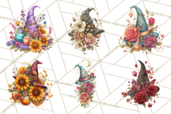 Witch Hat Floral Tattoo PNG Clipart Full Color Digital Art Product Image 3