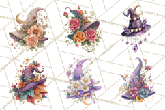 Witch Hat Floral Tattoo PNG Clipart Full Color Digital Art Product Image 9