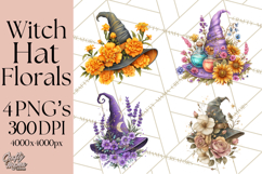 Witch Hat Floral Tattoo PNG Clipart Full Color Digital Art Product Image 1
