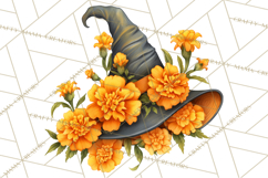 Witch Hat Floral Tattoo PNG Clipart Full Color Digital Art Product Image 2