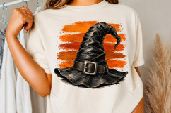 Witch Hat PNG, Vintage Halloween Shirt Design Product Image 3