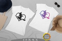 Witch in Heart with Gradient Color SVG Product Image 1