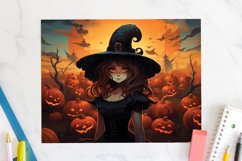 Witch Halloween 20oz Tumbler Wrap Sublimation Design JPG Product Image 2
