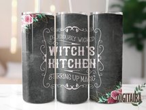 Witch's Kitchen Halloween Tumbler Design PNG Product Image 5