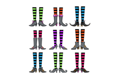 witch legs set cartoon Product Image 1