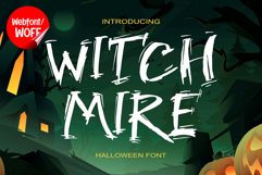 Witch Mire | Halloween Webfont for Spooky Creative Design Product Image 1