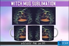 Witch Mug Sublimation | 11Oz 15Oz Halloween Witch Mug Design Product Image 1