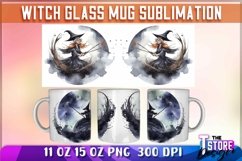 Witch Mug Sublimation|Halloween Mug Wrap 11 0z |Witch PNG v1 Product Image 2