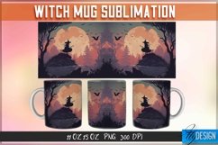 Witch Mug Sublimation | 11Oz 15Oz Halloween Witch Mug Design Product Image 1