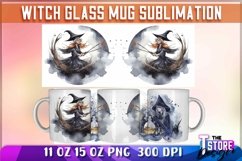 Witch Mug Sublimation | 11oz 15oz Mug | Witch PNG | 300 DPI Product Image 1