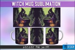 Witch Mug Sublimation | 11Oz 15Oz Halloween Witch Mug Design Product Image 1