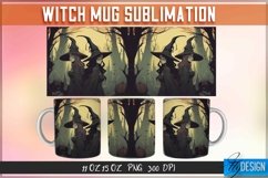 Witch Mug Sublimation | 11Oz 15Oz Halloween Witch Mug Design Product Image 1