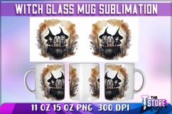 Witch Mug Sublimation|Halloween Mug Wrap 11 0z |Witch PNG v2 Product Image 3