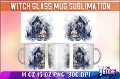 Witch Mug Sublimation | 11oz 15oz Mug | Witch PNG | 300 DPI Product Image 1