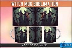 Witch Mug Sublimation | 11Oz 15Oz Halloween Witch Mug Design Product Image 1