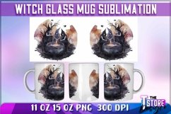 Witch Mug Sublimation|Halloween Mug Wrap 11 0z |Witch PNG v2 Product Image 5