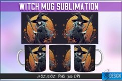 Witch Mug Sublimation | 11Oz 15Oz Halloween Witch Mug Design Product Image 1