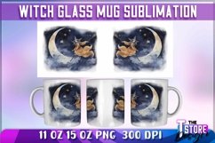 Witch Mug Sublimation|Halloween Mug Wrap 11 0z |Witch PNG v2 Product Image 6