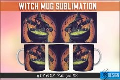 Witch Mug Sublimation | 11Oz 15Oz Halloween Witch Mug Design Product Image 1