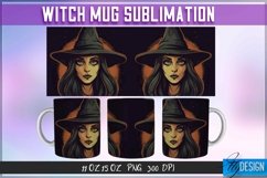 Witch Mug Sublimation | 11Oz 15Oz Halloween Witch Mug Design Product Image 1