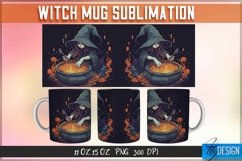 Witch Mug Sublimation | 11Oz 15Oz Halloween Witch Mug Design Product Image 1