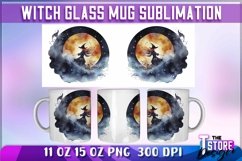 Witch Mug Sublimation|Halloween Mug Wrap 11 0z |Witch PNG v2 Product Image 7