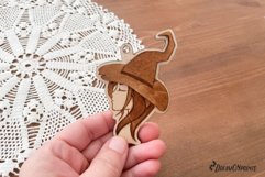 Witch Ornament Laser Cut Design | Halloween Ornaments Product Image 4