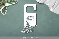 Witch Door Tag - Do Not Disturb SVG File Product Image 1