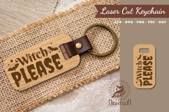Witch Please Laser Cut Keychain Product Image 1